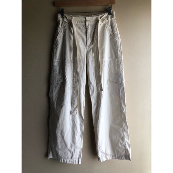 New Madewell Cargo Cream Pants Size P24 Womens - Picture 4 of 9